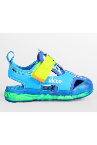 Vicco Live İlk Adım Bebek Ortopedik Işıklı Çocuk Spor Sandalet Mavi