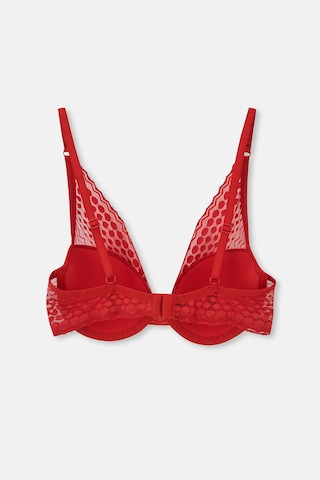 Eros 1120 Gınger Dantel Boş Cup Sütyen Külot Takım Kırmızı