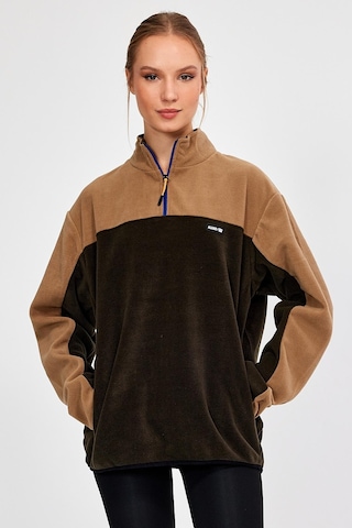 Alexandergardı Yarım Fermuarlı Oversize Polar E21-81100 001
