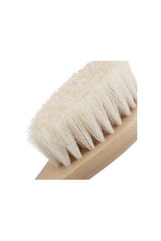 Samdoo Bebek Saç Bakımı Seti: Yumuşak Yün Fırça Ve Ahşap Saplı Tarak - Hassas Saçlar İçin