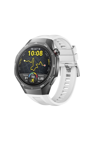 Huawei Watch Gt5 Pro 46mm İle Tam Uyumlu Kordon Metal Tokalı Yumuşak Silikon Kordon Kayış