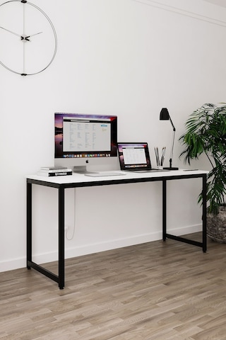 Çalışma Masası Bilgisayar Masası Ofis Masası 60x160 Cm - Beyaz