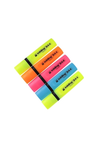 Edding Fosforlu Kalem E-344 5 Li Paket Çok Renkli