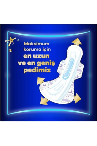 Orkidhijyenik Ped Ultra Gece Ekstra Max 14' Lü 6 Adet