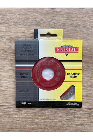 Kristal Mesh Turbo Testere 115Mm N11.511