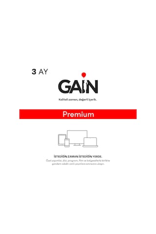 Gain Premium 3 Aylık Üyelik (528970009)