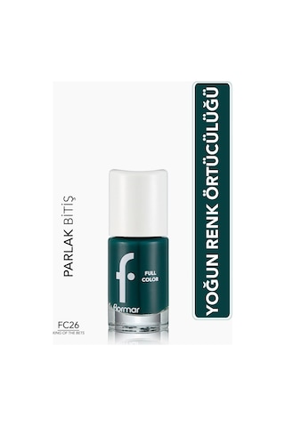 Flormar Full Color Ultra Yüksek Pigmentli & Parlak Bitişli Oje FC26