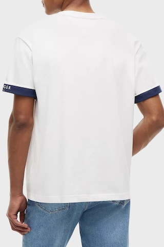 Tommy Hilfiger Pamuklu Regular Fit Bisiklet Yaka T Shirt Erkek T Shirt Mw0mw43203 Ybr Beyaz