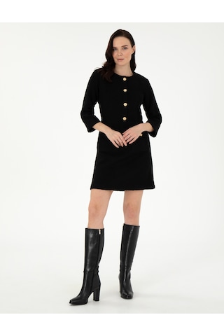 Pierre Cardin Kadın Siyah Elbise Dokuma 50292218-vr046 Siyah