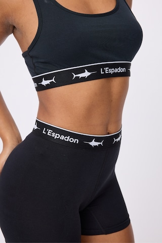 Athleshorts Yüksek Bel Kadın Uzun Boxer Şort -3081 Siyah