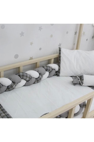 Bibaby Ekose Montessori Uyku Seti 69121 Gri