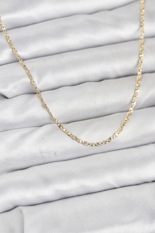 Tua Moda Cm 14k Gold Renk Pirinç Lazer Model 60 Cm Kadın Kolye Çok Renkli