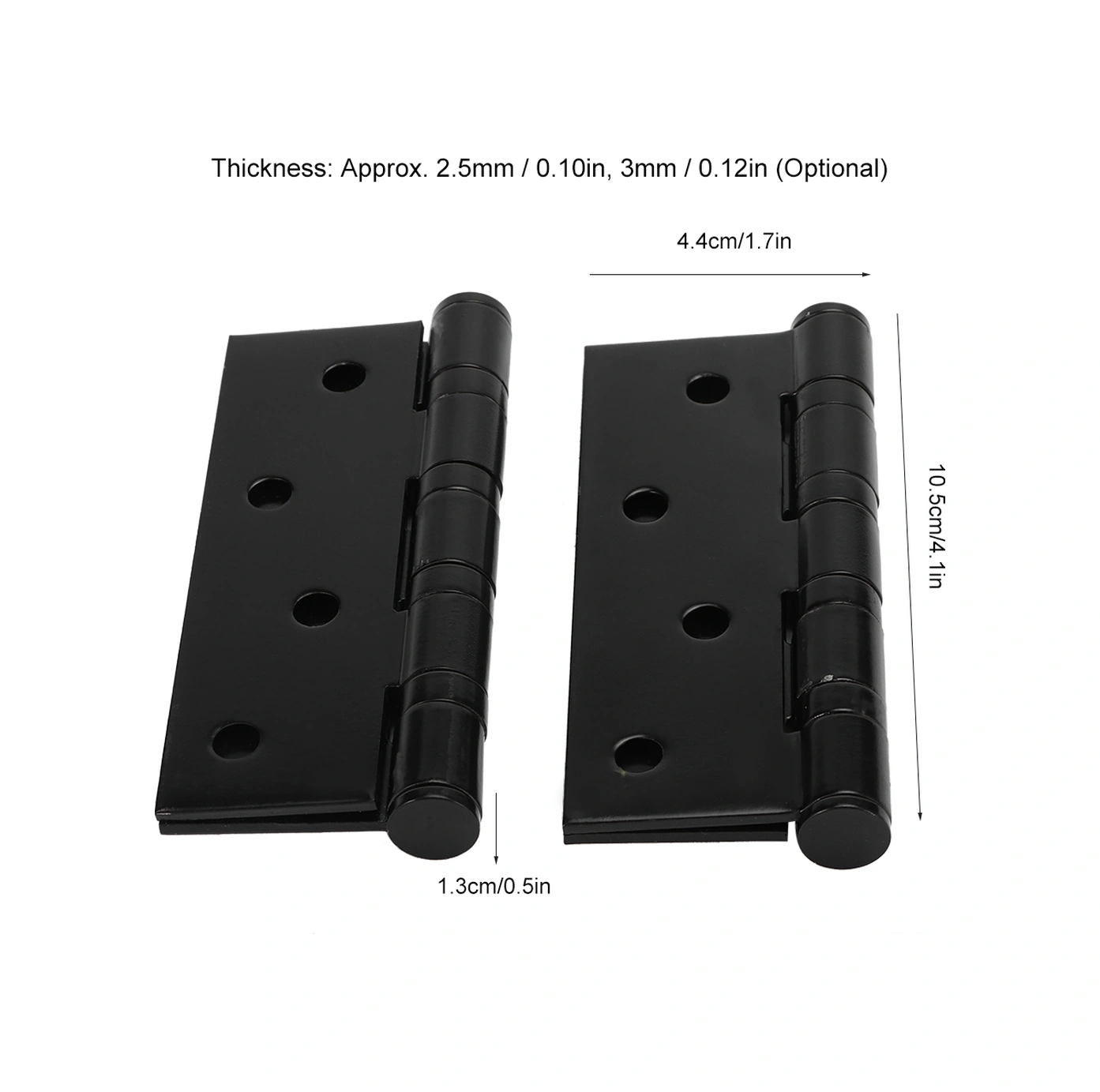 Geeroyoo 304 Paslanmaz Çelik Kapı Mancağı, Sessiz Açılıp Kapanır, Kalın Cisim Taşıma, 4 İnç, 3.0 Mm, Siyah, 2 Adet Diğer
