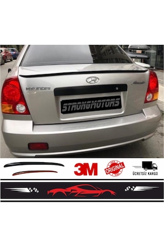 Spoiler Hyundai Admire Bagaj Üzeri Çıta Spoiler Pianoblack 115Cm