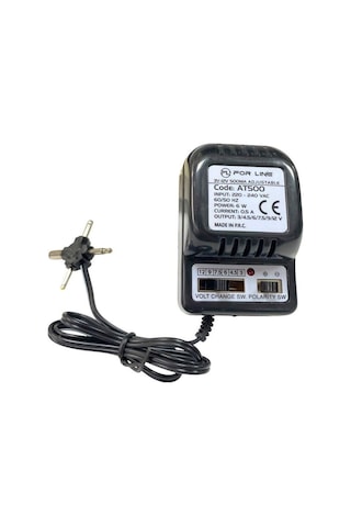 Forline At500 3-12 Volt 500ma Ayarlı Çok Uçlu Adaptör