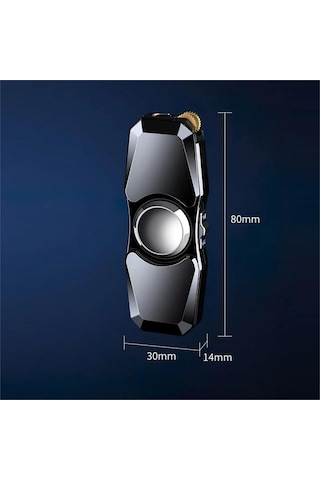 Stres Sm877a Çarklı Gazlı Çakmak Siyah Metal