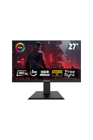 Rampage Miracle MC27RQ180 27'' 1 Ms 2K Pivot Ips 180 Hz Oyuncu Monitörü (Outlet)