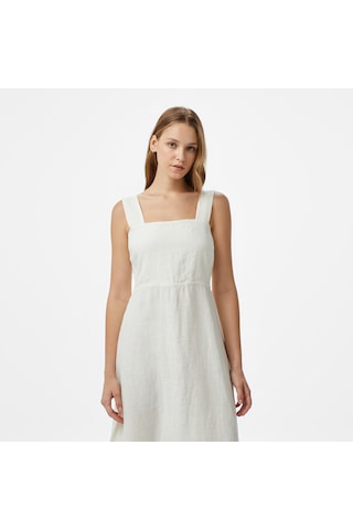 Nautica Kadın Beyaz Regular Fit Elbise Düz 55d318t Beyaz