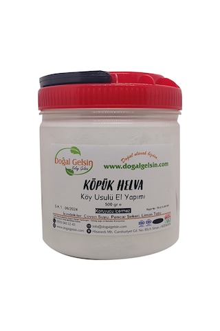 Doğal Gelsin Meşhur Coğrafi İşaretli Kütahya Köpük Helva 500 G