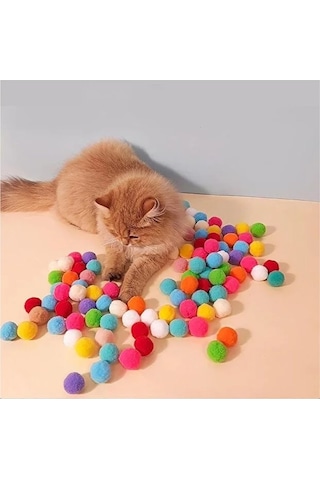 Pribor İnteraktif Kedi Oyun Tabancası - 20 Adet Peluş Toplarla Birlikte