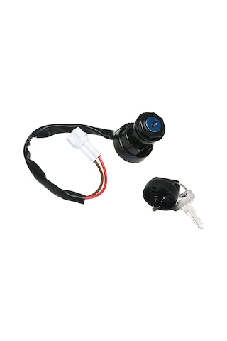 Teltree Yamaha Raptor 660 Yfm660 2001-2005 Atv İçin Dayanıklı Metal-plastik Ateşleme Anahtarı, 4 Tel, 3 Pin Ve 2 Anahtar Dahil 1-gang
