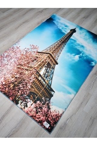 Foto Baskılı Halı Artist Parisçiçek 90X140 Cm Çok Renkli