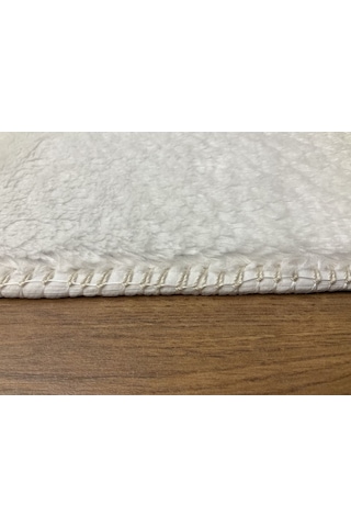 Ekstra Puffy Peluş Ultra Yumuşak Yıkanabilir Beyaz Beyaz