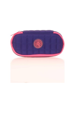 Kaukko Quilted Özel Bölmeli Kalem Çantası Navy Blue K2624