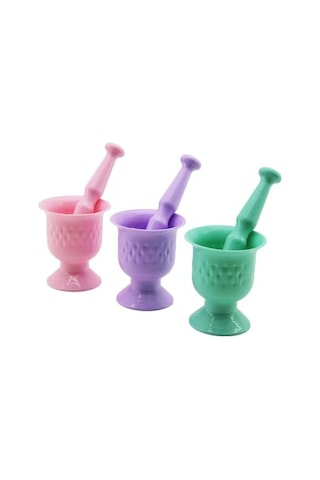 Chermik Urve Ur-3116 Renkli Plastik Havan & Mortar Sarımsak Dövecek 36