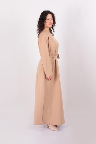 Soul 12556 Kadın Elbise Koyu Bej