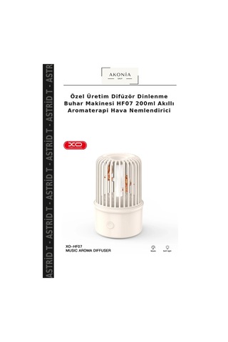 Özel Üretim Difüzör Dinlenme Buhar Makinesi Hf07 200ml Akıllı Aromaterapi Hava Nemlendirici