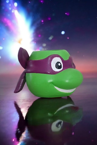 Ninja Kaplumbağa Şeklindeki Kalemlik Farklı Karakter 7x10 Cm Mor