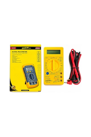 Şahin Tools Şht-347 Dijital Multimetre - Ac/dc Voltaj, Dc Akım, Direnç, Diyot Ve Npn/pnp Ölçümü