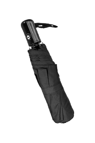 Mars Umbrella Rüzgara Dayanıklı Tam Otomatik Siyah Şemsiye Siyah