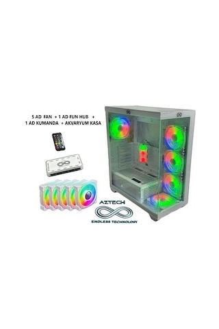 Aztech Azt101 W Gaming Mid-tower Pc Kasası Beyaz