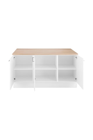 Katrina Mutfak Adası Alt Modül 150 Cm Beyaz Tezgah Dahil