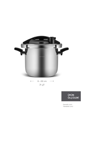 Karaca Marsilya İndüksiyon Tabanlı Düdüklü Tencere 7 Lt