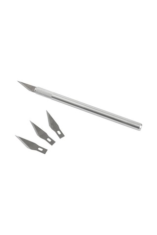 Kraf Kretuar Bıçağı Metal Saplı 3 Yedek Uç