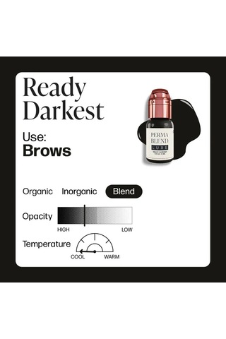 Perma Blend Luxe Ready Darkest Nötr Koyu Kahve Kalıcı Makyaj Kaş Pigmenti 15ml Diğer