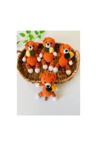 Adenya Sepeti Amigurumi Kaplan Oyuncak Turuncu