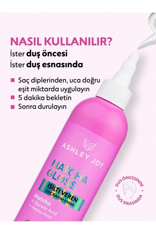 Matcha Gloss Glikolik Asit İçeren Işıltı Ve Parlaklık Veren Saç Bakım Kremi