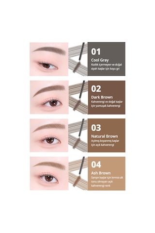 Perıpera Speedy Skinny Brow Mascara 04 Ash Brown 04