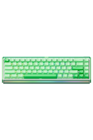 Akko Ray68 He Misty Green White %65 Astroaim Manyetik Switch 8k Hz Hall Effect Hotswap Argb Kablosuz İngilizce Gaming Klavye