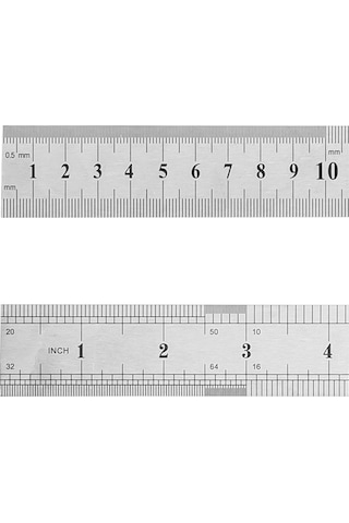 Bigpoint BP360-05 Çelik Cetvel 50 CM Metal