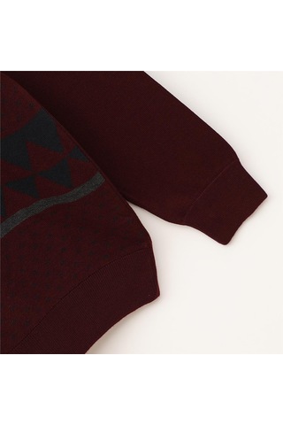 Dio Rise Erkek Uzun Kol İnce Sweatshirt - 189020 - Koyu Bordo Koyu Bordo
