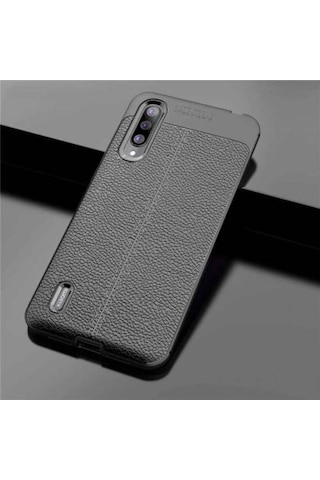 Xiaomi Mi 9 Lite Kılıf Zore Niss Deri Desenli Silikon Kılıf