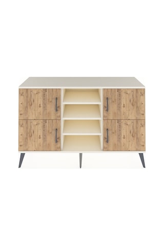 Kronos Konsol 5 Raflı 4 Kapaklı 132x59x83 Aytaşı-çam/aytaşı Aytası