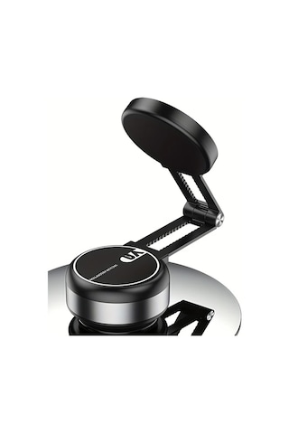 Motion003 360 Derece Dönebilen Manyetik Araba Telefon Tutucu Gümüş Alüminyum Alaşımlı Ayarlanabilir Evrensel