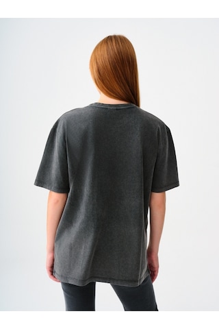 Regular Fit Kadın Tshirt K.kol Antrasit