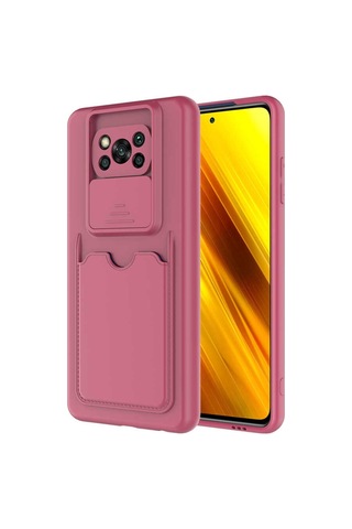 Xiaomi Poco X3 Kılıf Zore Kartix Kartlık Bölmeli Kılıf